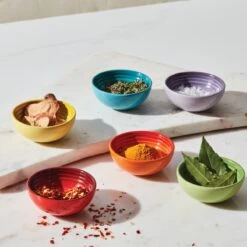 Le Creuset 2oz Pinch Bowls - Set Of 6 | Multi-colored 6 Le Creuset 2oz Pinch Bowls - Set Of 6 | Multi-colored -Cooking Master pg9104t s6mc 3