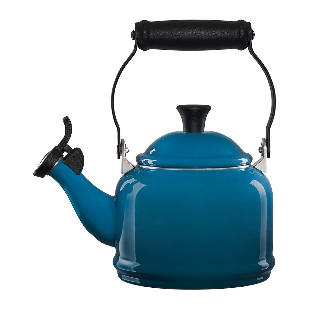 Le Creuset 1.25 Qt. Demi Kettle Tea Pot | Deep Teal 2 Le Creuset 1.25 Qt. Demi Kettle Tea Pot | Deep Teal - Image 2
