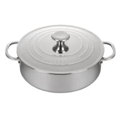 Le Creuset 4.5 Qt. Tri-Ply Stainless Steel Rondeau With Lid