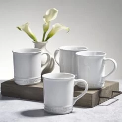 Le Creuset 14oz Mugs (Set Of 4) | White -Cooking Master rs10858 12ozmugs