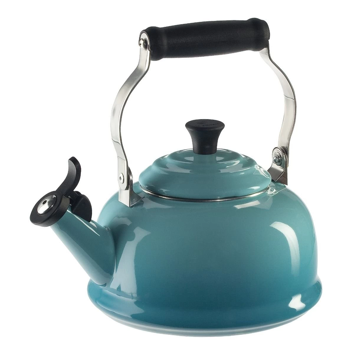Le Creuset 1.7 Qt. Classic Whistling Kettle | Caribbean Blue 1 Le Creuset 1.7 Qt. Classic Whistling Kettle | Caribbean Blue