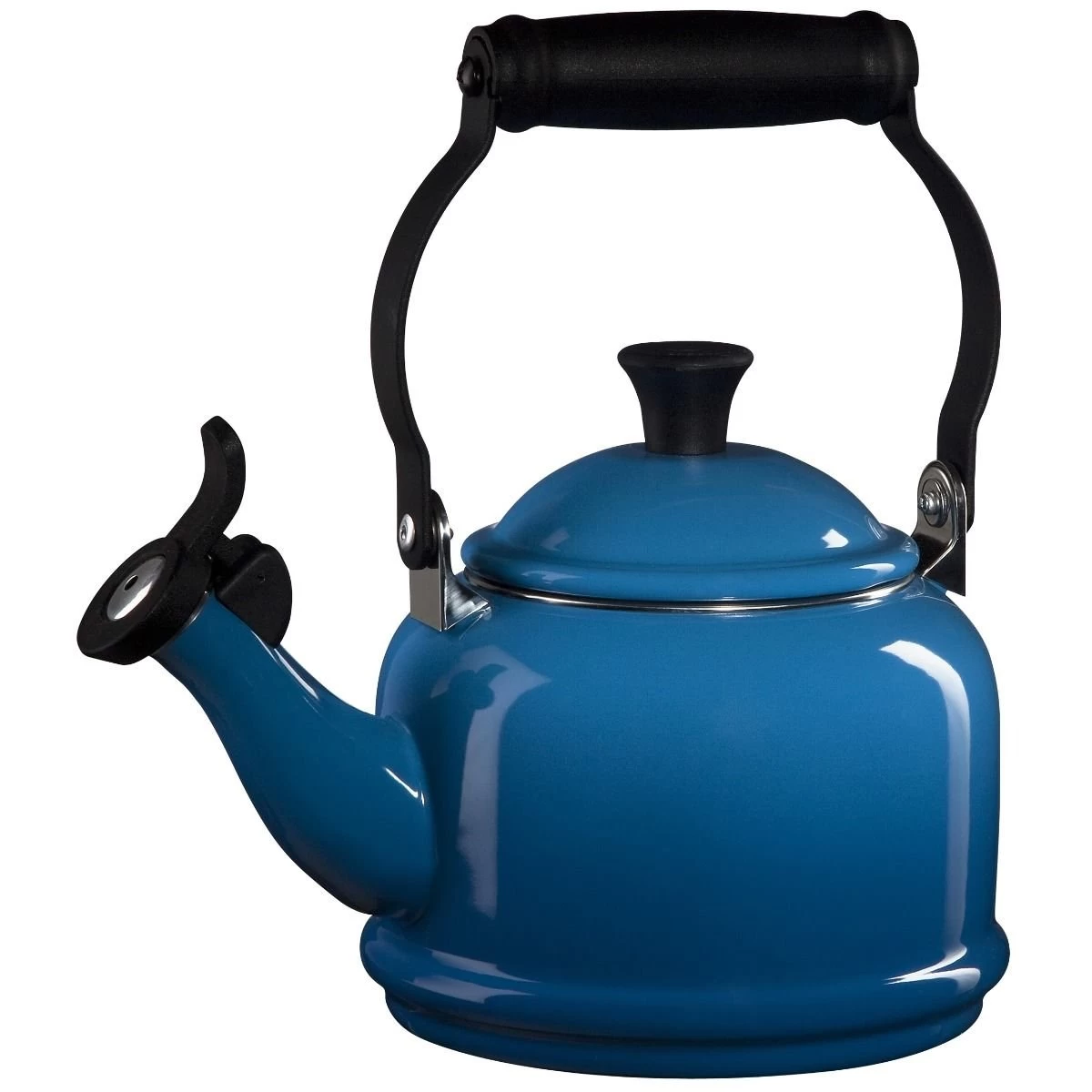 Le Creuset 1.25 Qt. Demi Kettle Tea Pot | Marseille Blue 1 Le Creuset 1.25 Qt. Demi Kettle Tea Pot | Marseille Blue