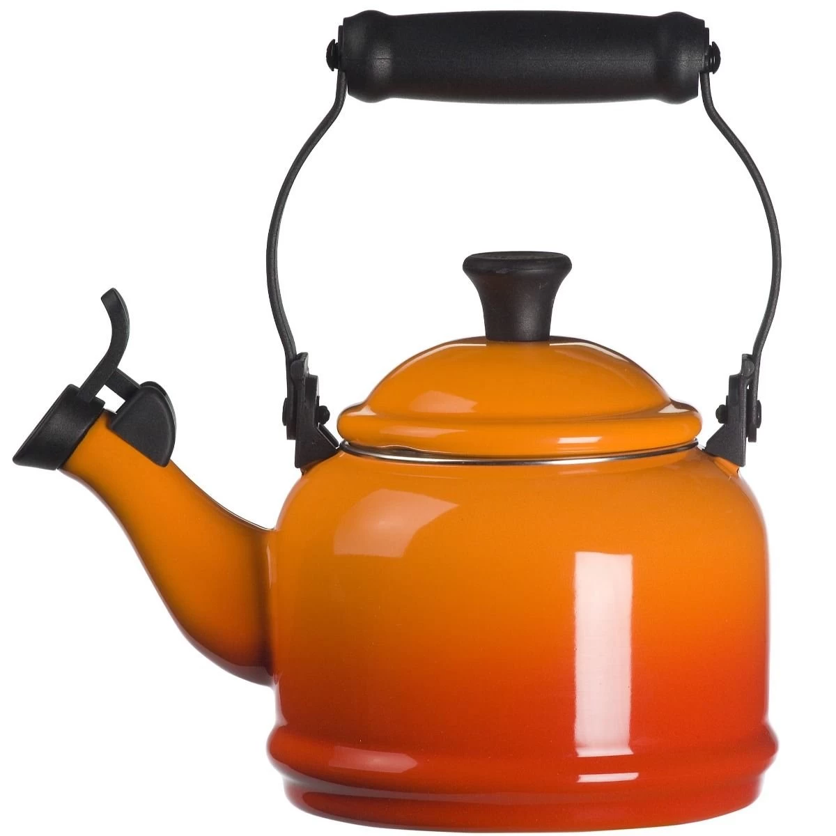 Le Creuset 1.25 Qt. Demi Kettle Tea Pot | Flame Orange 1 Le Creuset 1.25 Qt. Demi Kettle Tea Pot | Flame Orange