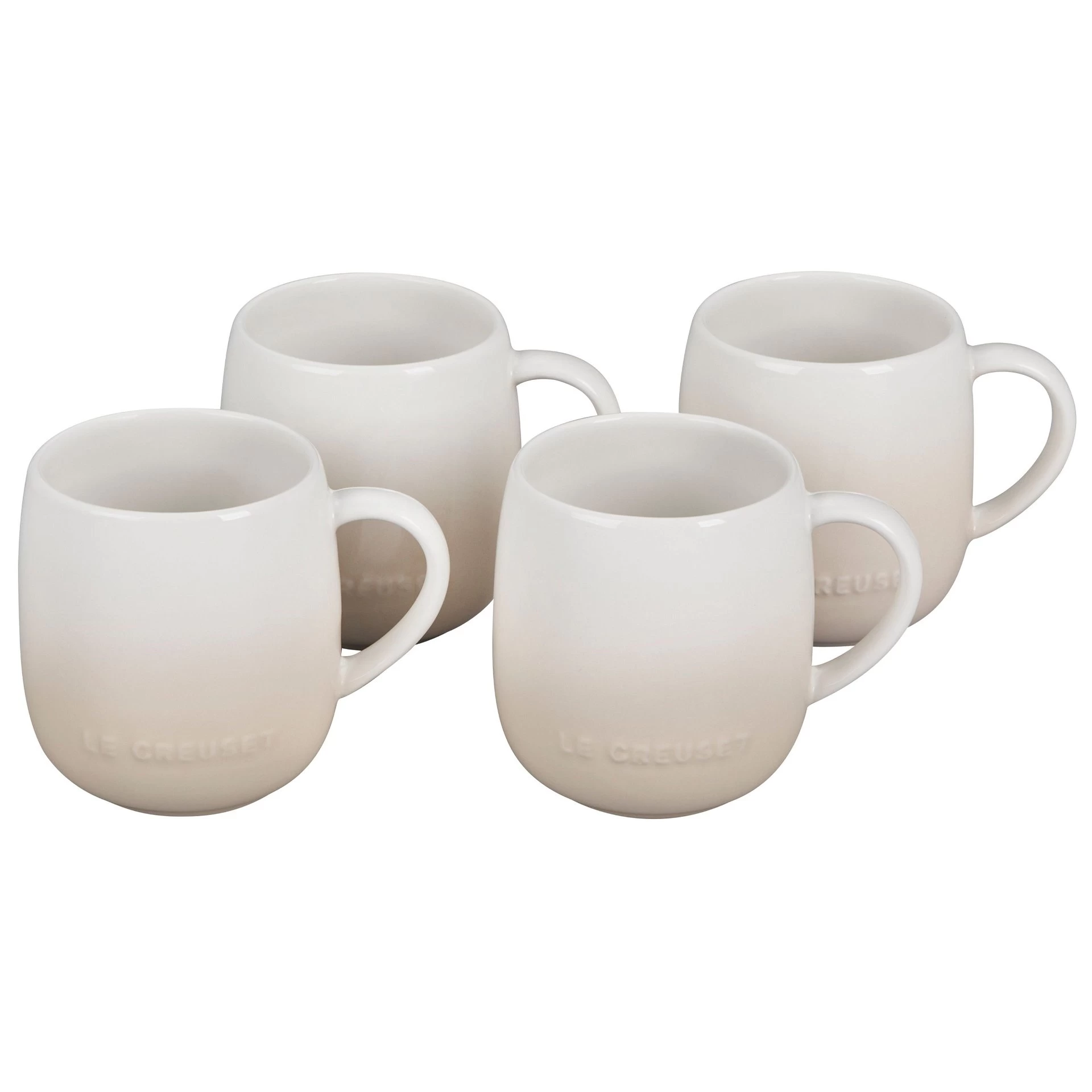 Le Creuset 13oz Heritage Mugs (Set Of 4) | Meringue White 1 Le Creuset 13oz Heritage Mugs (Set Of 4) | Meringue White