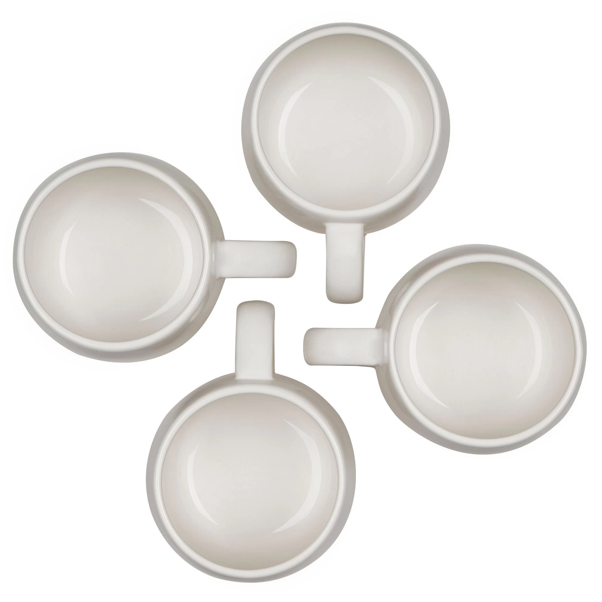 Le Creuset 13oz Heritage Mugs (Set Of 4) | Meringue White 3 Le Creuset 13oz Heritage Mugs (Set Of 4) | Meringue White - Image 3