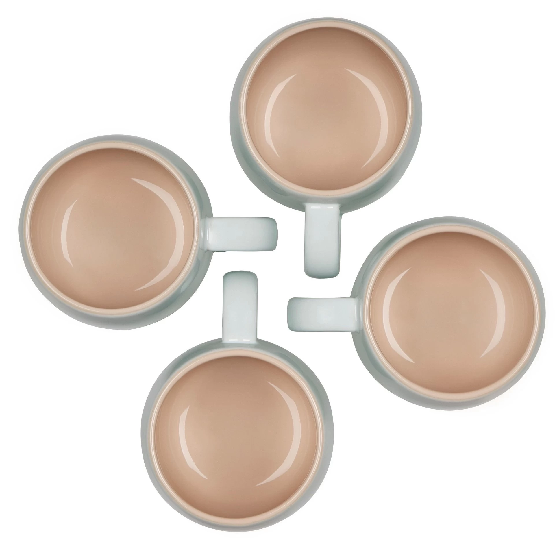 Le Creuset 13oz Heritage Mugs (Set Of 4) | Ice Green 3 Le Creuset 13oz Heritage Mugs (Set Of 4) | Ice Green - Image 3