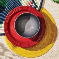 Le Creuset 10.5" Dinner Plates - Set Of 4 | Cerise/Cherry Red 9 Le Creuset 10.5" Dinner Plates - Set Of 4 | Cerise/Cherry Red -Cooking Master rs11044 lca q1 rainbowdinnerware ret 2