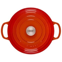Le Creuset 3.5 Qt. Round Signature Dutch Oven With Stainless Steel Knob | Flame Orange -Cooking Master rs11161 ls2501 222ss 3