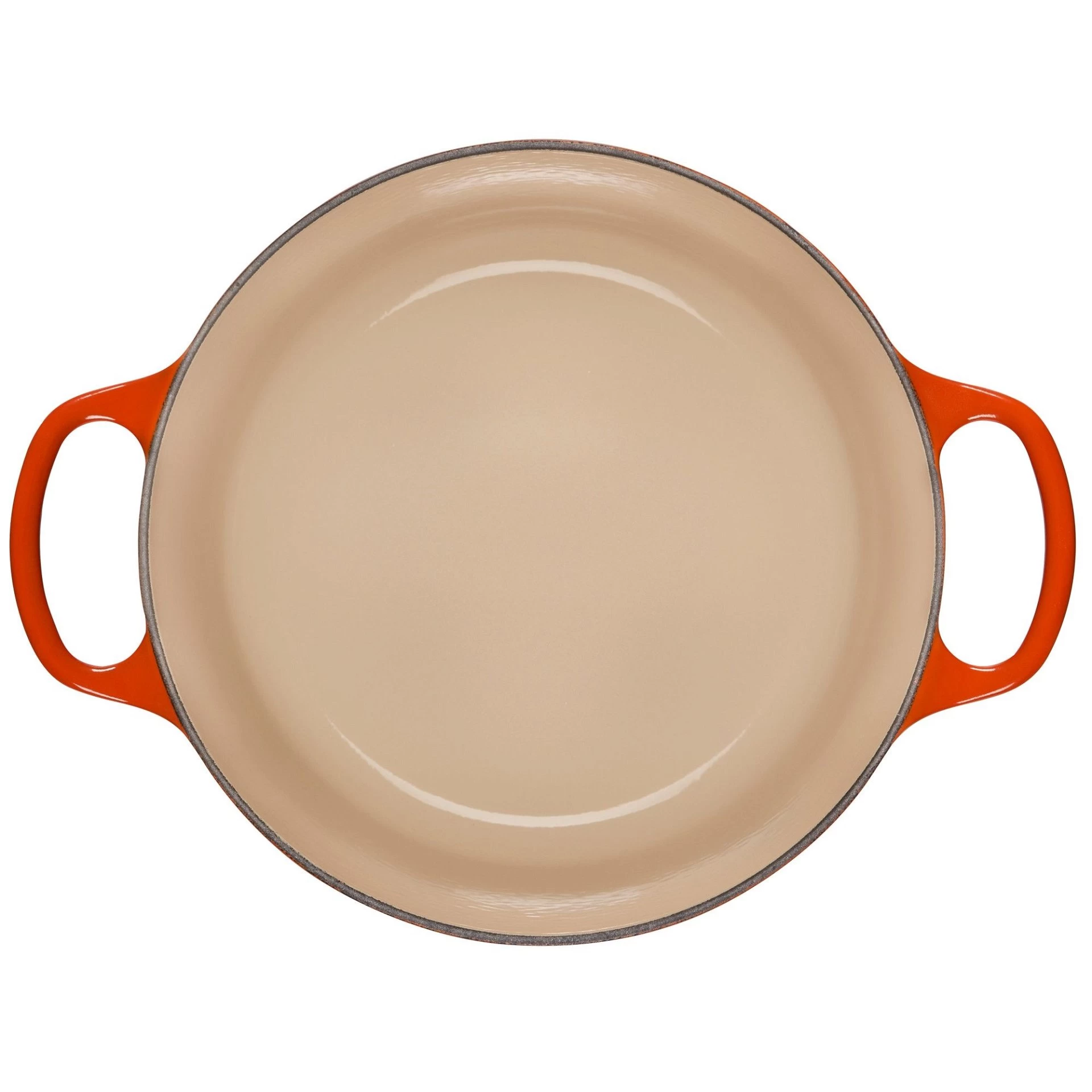 Le Creuset 4.5 Qt. Round Signature Dutch Oven With Stainless Steel Knob | Flame Orange 3 Le Creuset 4.5 Qt. Round Signature Dutch Oven With Stainless Steel Knob | Flame Orange - Image 3