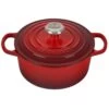 Le Creuset 2 Qt. Round Signature Cast Iron Dutch Oven With Stainless Steel Knob | Cerise/Cherry Red