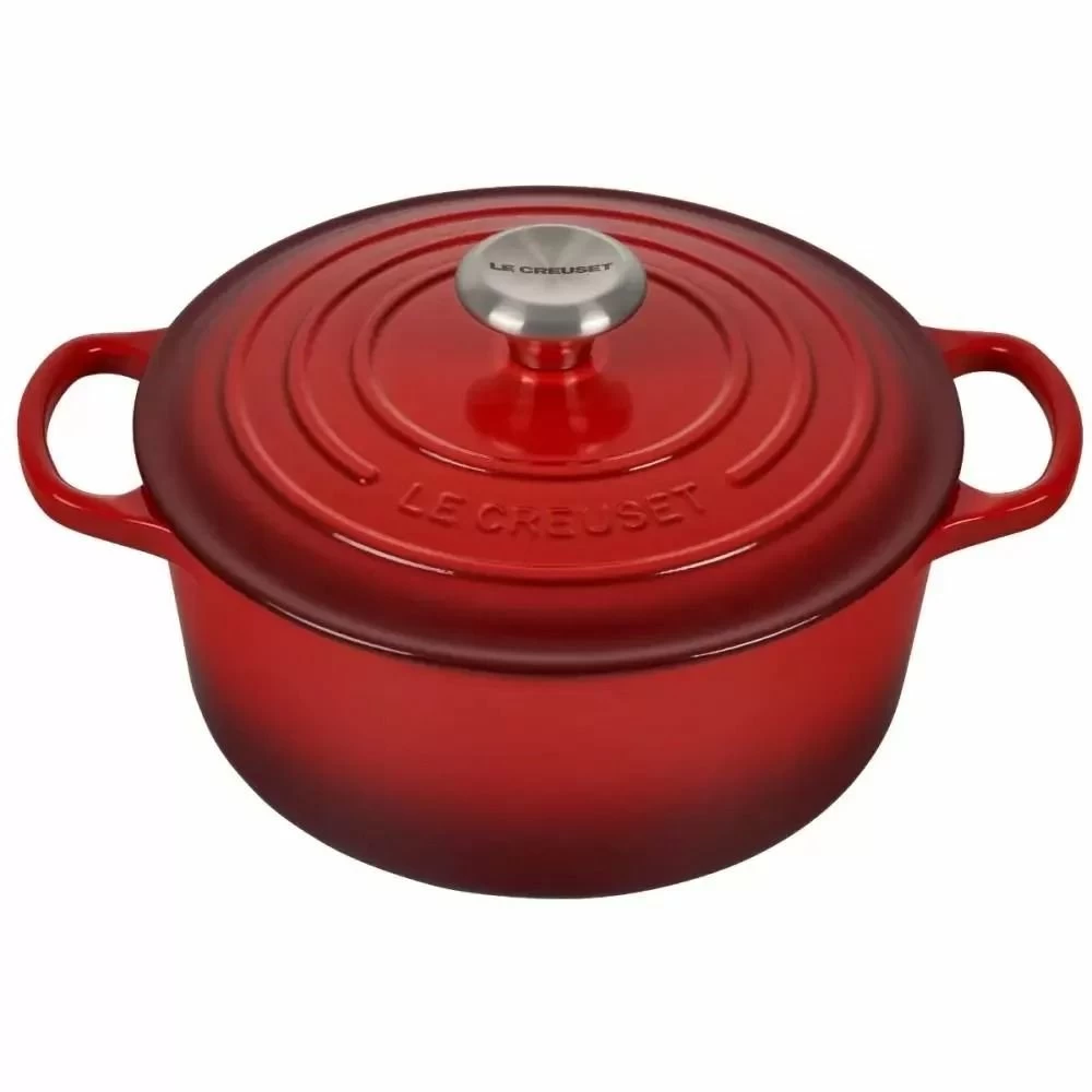 Le Creuset 7-Piece Signature Cookware Set | Cerise/Cherry Red 2 Le Creuset 7-Piece Signature Cookware Set | Cerise/Cherry Red - Image 2