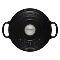 Le Creuset 3.5 Qt. Round Signature Dutch Oven With Stainless Steel Knob | Licorice -Cooking Master rs11437 ls2501 2220ss 3 lpr