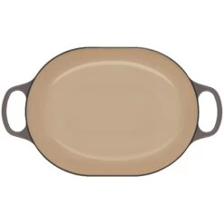Le Creuset 3.75 Qt. Oval Signature Casserole With Stainless Steel Knob | Oyster Grey -Cooking Master rs11687 ls2512 317fss 4