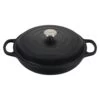 Le Creuset 3.5 Qt. Signature Enameled Cast Iron Braiser With Stainless Steel Knob | Licorice