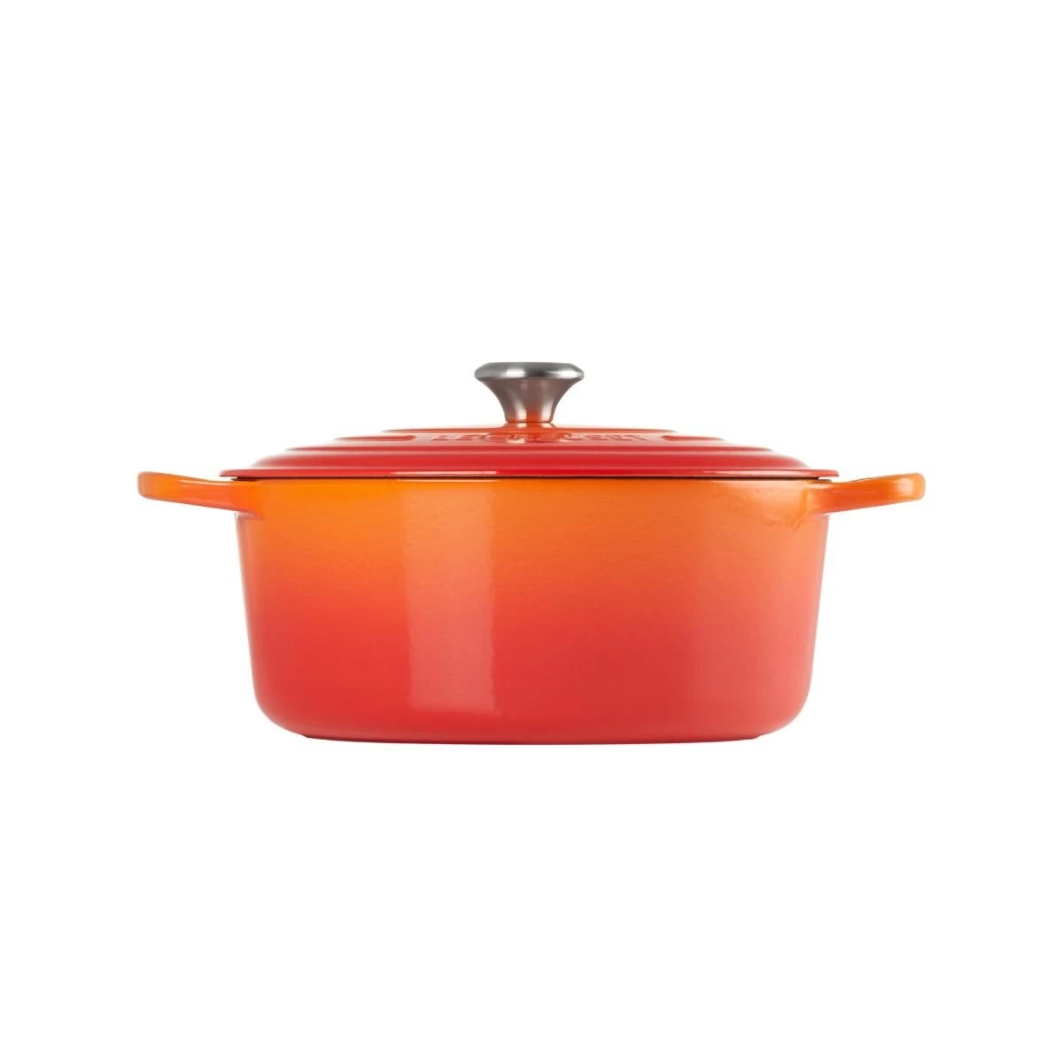 Le Creuset 7.25 Qt. Round Signature Dutch Oven With Stainless Steel Knob | Flame Orange 2 Le Creuset 7.25 Qt. Round Signature Dutch Oven With Stainless Steel Knob | Flame Orange - Image 2