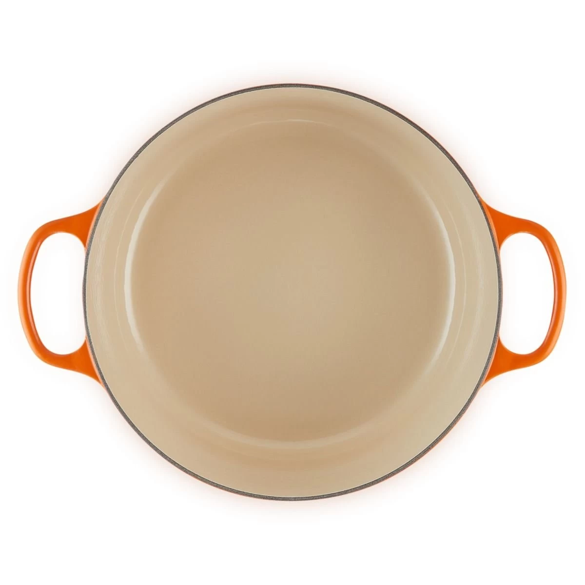 Le Creuset 7.25 Qt. Round Signature Dutch Oven With Stainless Steel Knob | Flame Orange 4 Le Creuset 7.25 Qt. Round Signature Dutch Oven With Stainless Steel Knob | Flame Orange - Image 4