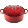 Le Creuset 9 Qt. Round Signature Dutch Oven With Stainless Steel Knob | Cerise/Cherry Red