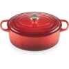 Le Creuset 6.75 Qt. Oval Signature Dutch Oven With Stainless Steel Knob | Cerise/Cherry Red