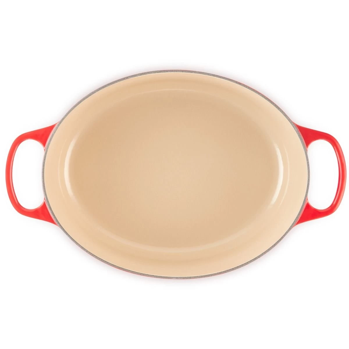 Le Creuset 6.75 Qt. Oval Signature Dutch Oven With Stainless Steel Knob | Cerise/Cherry Red 4 Le Creuset 6.75 Qt. Oval Signature Dutch Oven With Stainless Steel Knob | Cerise/Cherry Red - Image 4