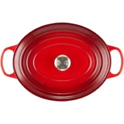 Le Creuset 9.5 Qt. Oval Signature Dutch Oven With Stainless Steel Knob | Cerise/Cherry Red -Cooking Master rs11962 lc 20191107 fr ps 00004 s