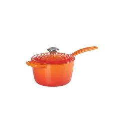 Le Creuset 10-Piece Signature Cookware Set With Stainless Steel Knobs | Flame Orange 15 Le Creuset 10-Piece Signature Cookware Set With Stainless Steel Knobs | Flame Orange -Cooking Master rs11967 signature iron handle saucepan 160390s 1 1