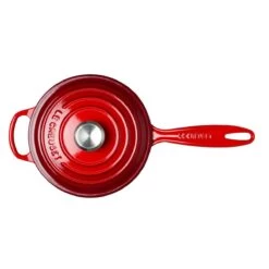 Le Creuset 1.75 Qt. Signature Enameled Cast Iron Saucepan With Stainless Steel Knob | Cerise/Cherry Red -Cooking Master rs11974 0024147276944.pt03