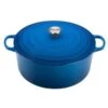 Le Creuset 13.25 Qt. Round Signature Cast Iron Dutch Oven With Stainless Steel Knob | Marseille Blue