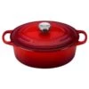 Le Creuset 2.75 Qt. Oval Signature Dutch Oven With Stainless Steel Knob | Cerise/Cherry Red