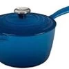 Le Creuset 2.25 Qt. Signature Enameled Cast Iron Saucepan With Stainless Steel Knob | Marseille Blue