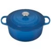 Le Creuset 7.25 Qt. Round Signature Dutch Oven With Stainless Steel Knob | Marseille Blue