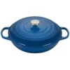 Le Creuset 3.5 Qt. Signature Enameled Cast Iron Braiser With Stainless Steel Knob | Marseille Blue