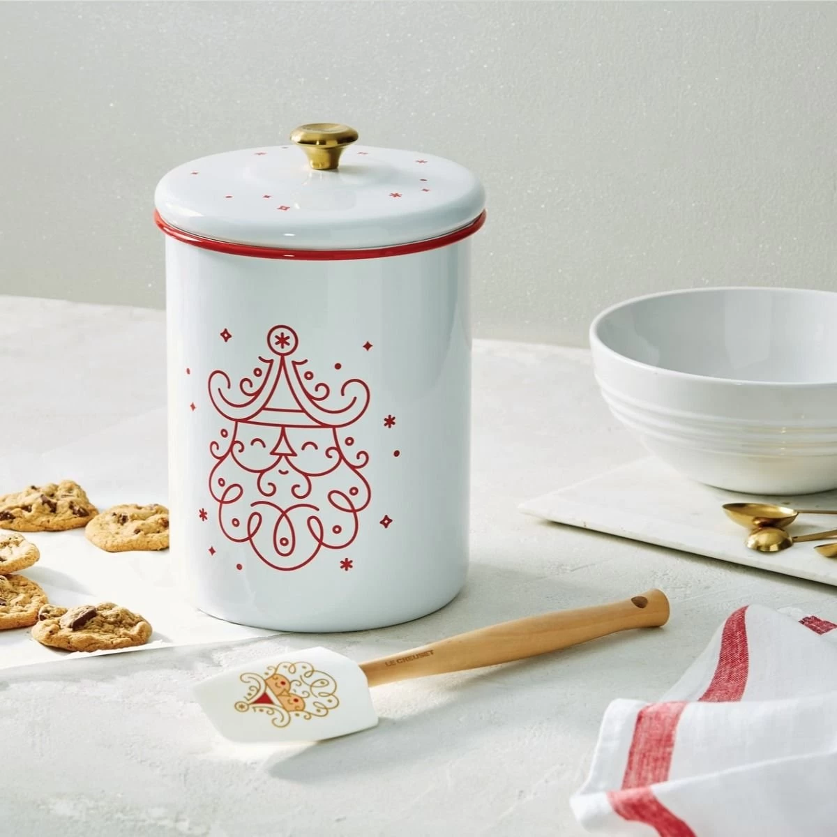 Le Creuset Craft Series Medium Spatula | Noel (Santa #1) 2 Le Creuset Craft Series Medium Spatula | Noel (Santa #1) - Image 2