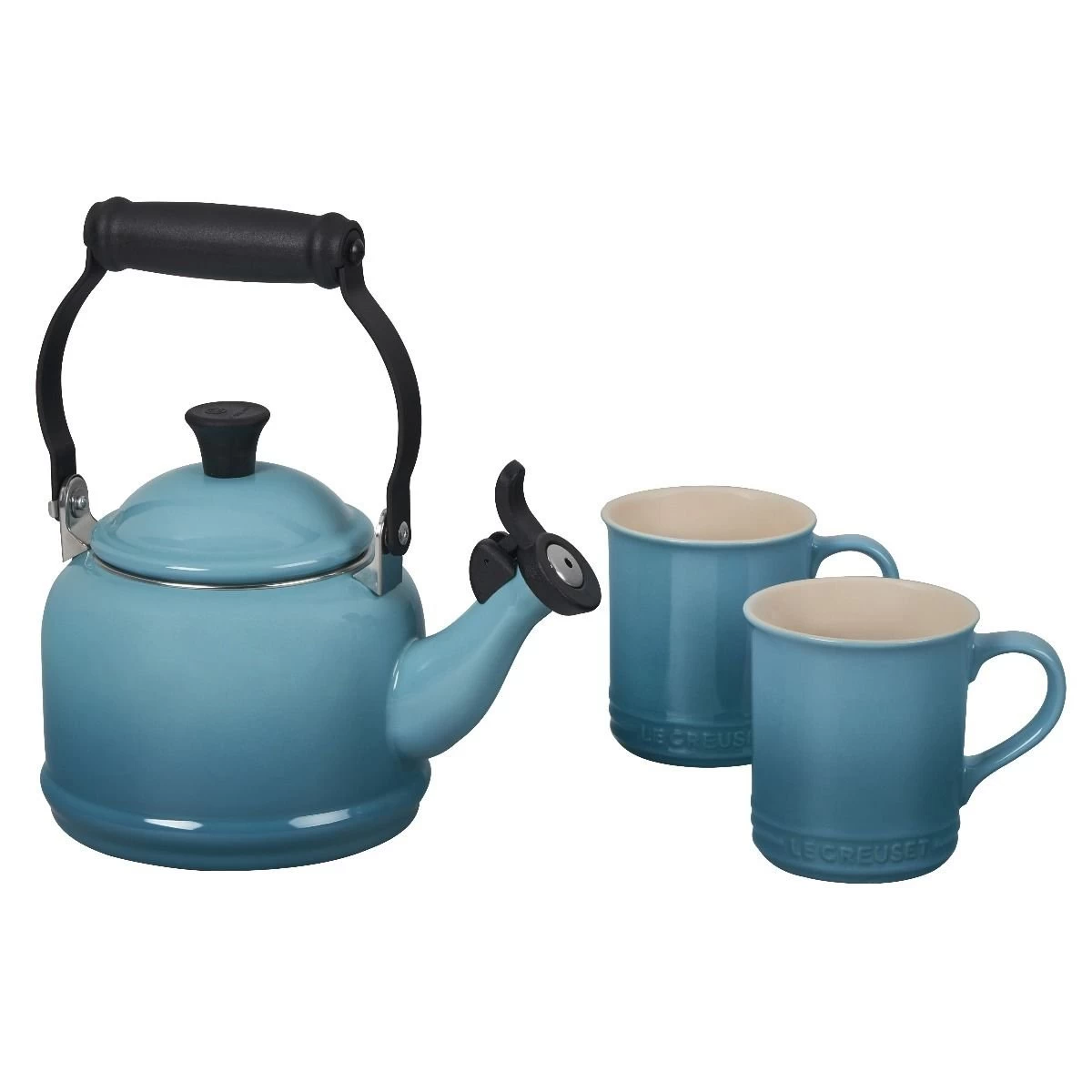 Le Creuset 1.25 Qt. Demi Kettle Tea Pot | Caribbean Blue 2 Le Creuset 1.25 Qt. Demi Kettle Tea Pot | Caribbean Blue - Image 2