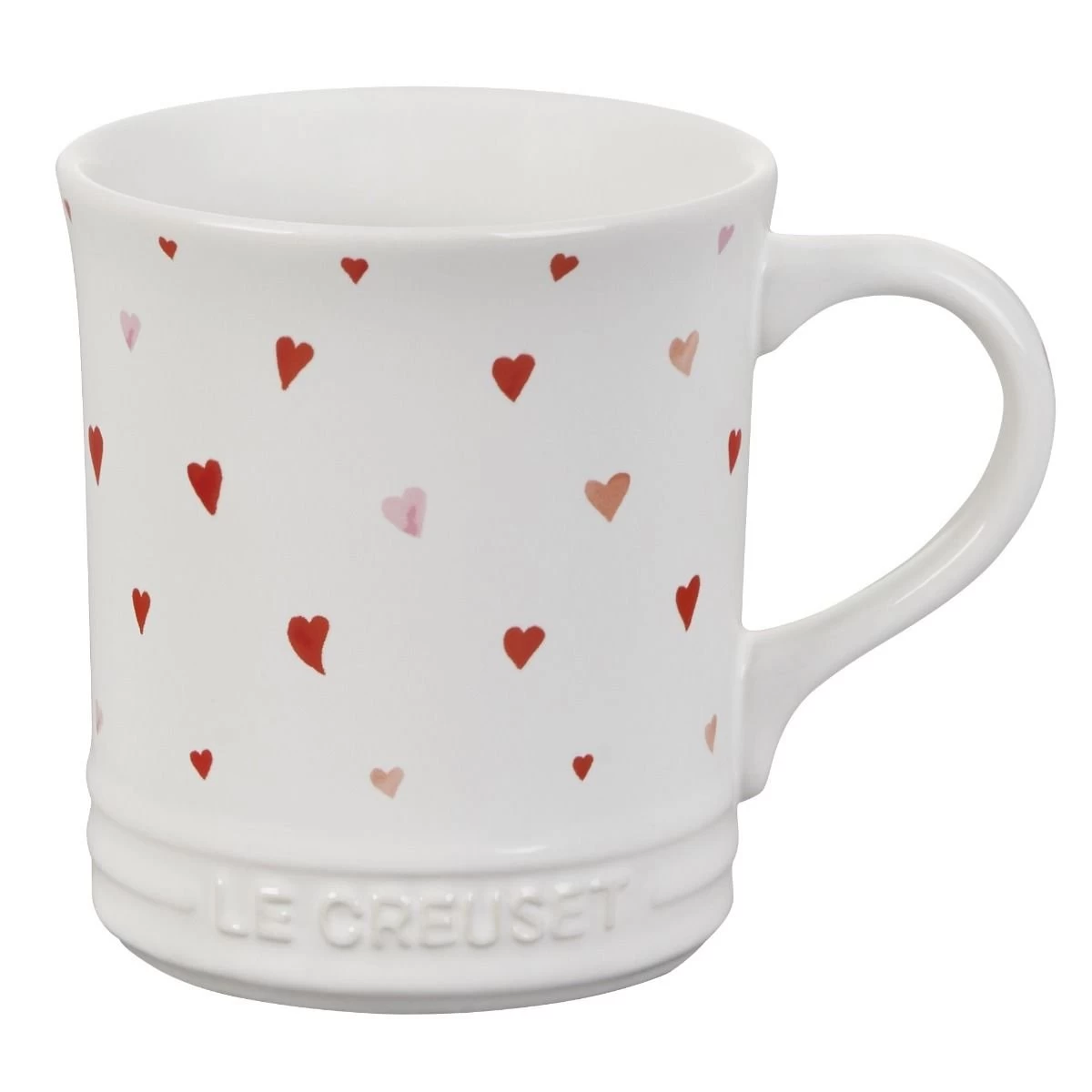 Le Creuset L'Amour Collection 14oz Mug With Heart Applique | White 1 Le Creuset L'Amour Collection 14oz Mug With Heart Applique | White