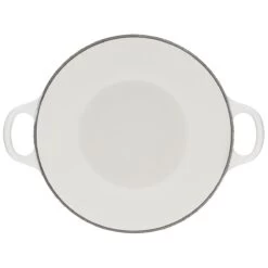 Le Creuset L'Amour 2.75 Qt. Enameled Cast Iron Soup Pot With Gold Knob & Heart Applique | White -Cooking Master rs13475 l2574 2216hlg 4