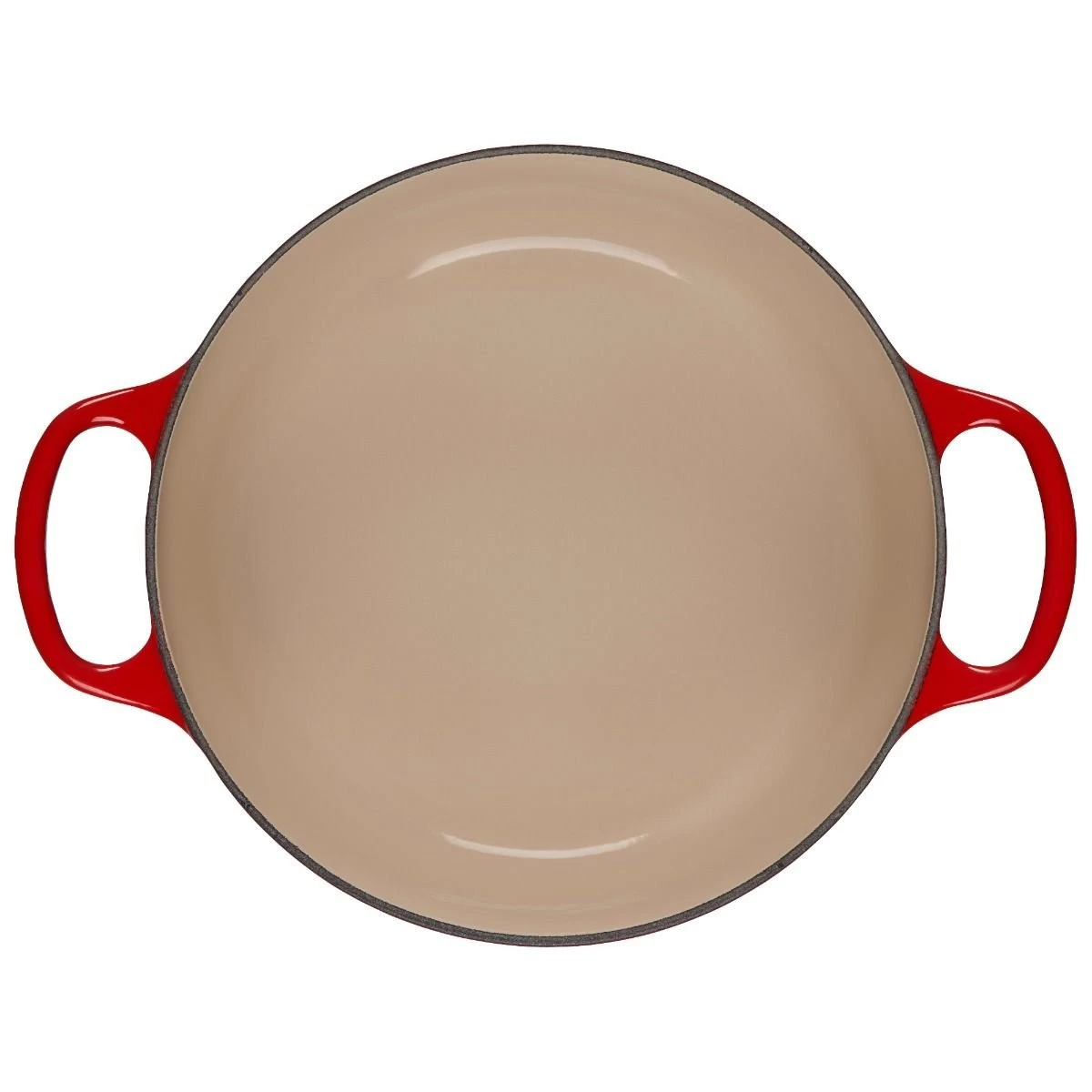 Le Creuset 3.5 Qt. Round Signature Dutch Oven With Stainless Steel Heart Knob | Cerise/Cherry Red 4 Le Creuset 3.5 Qt. Round Signature Dutch Oven With Stainless Steel Heart Knob | Cerise/Cherry Red - Image 4