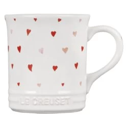 Le Creuset L'Amour Collection 14oz Mug With Heart Applique | White 8 Le Creuset L'Amour Collection 14oz Mug With Heart Applique | White -Cooking Master rs13506 pg90033ah 0016 2 1