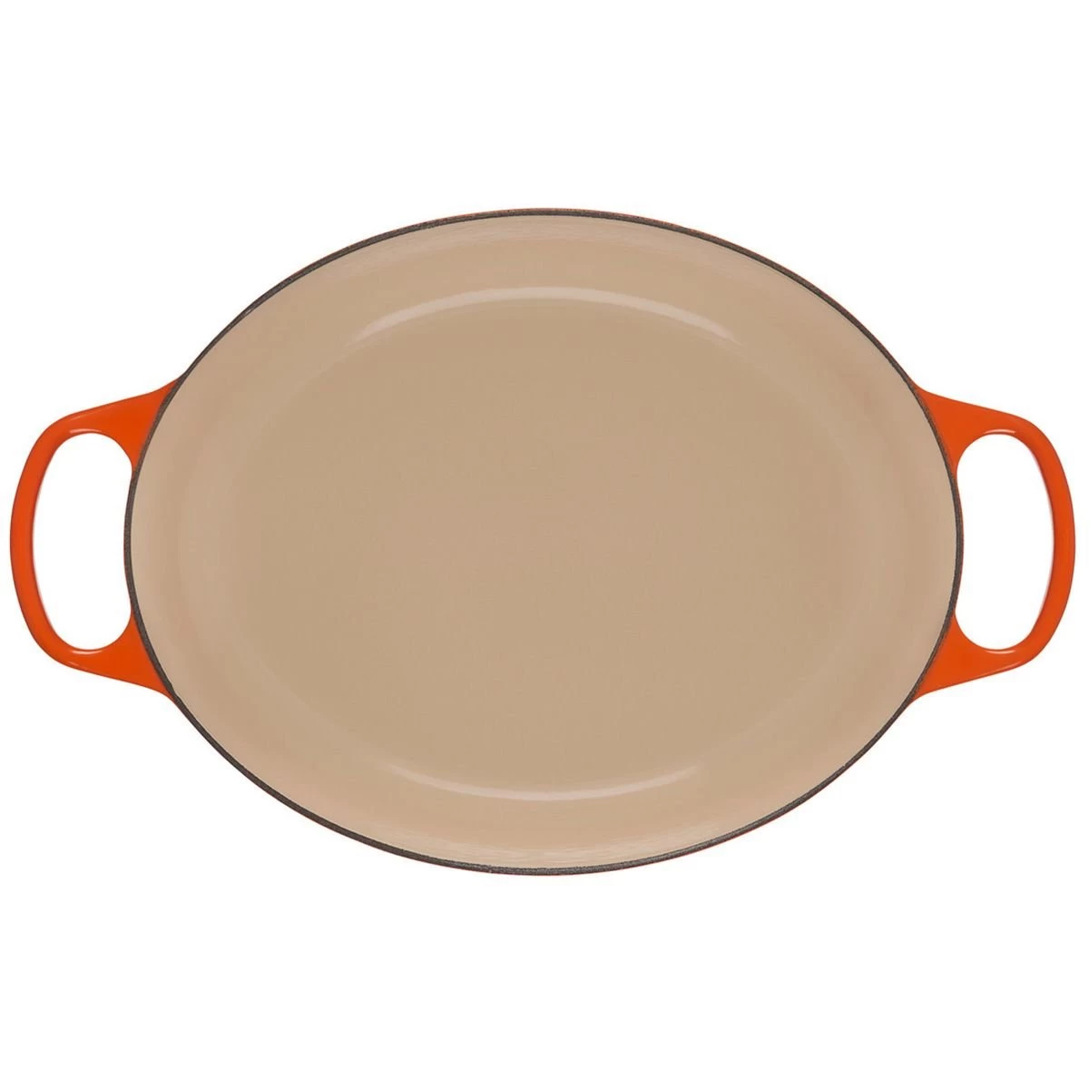 Le Creuset 6.75 Qt. Oval Signature Dutch Oven With Stainless Steel Knob | Flame Orange 2 Le Creuset 6.75 Qt. Oval Signature Dutch Oven With Stainless Steel Knob | Flame Orange - Image 2