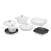 Le Creuset 10-Piece Signature Cookware Set With Stainless Steel Knobs | White