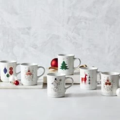 Le Creuset 14oz Mug | Noel (Snowman) -Cooking Master rs15001 210628 lecreuset noelmugs ret 1