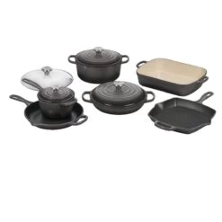 Le Creuset 10-Piece Signature Cookware Set With Stainless Steel Knobs | Oyster Grey