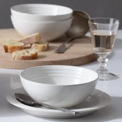 Le Creuset 22oz Soup Bowls - Set Of 4 | White -Cooking Master rs15740 211028 lecreuset souppotchiffonpink 0164 ret