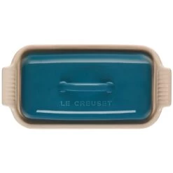 Le Creuset Heritage Butter Dish | Deep Teal -Cooking Master rs15833 h butterdish deepteal 3 lpr
