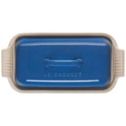 Le Creuset Heritage Butter Dish | Marseille Blue -Cooking Master rs15842 h butterdish mars 3 lpr