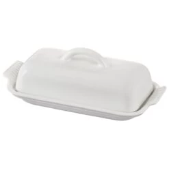 Le Creuset Heritage Butter Dish | White