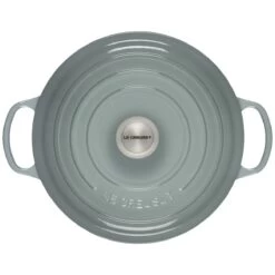 Le Creuset 7.25 Qt. Round Signature Dutch Oven With Stainless Steel Knob | Sea Salt -Cooking Master rs17065 ls2501 28717ss 3