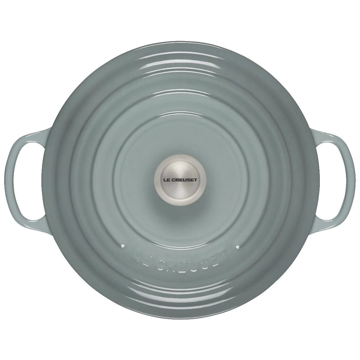 Le Creuset 9 Qt. Round Signature Dutch Oven With Stainless Steel Knob | Sea Salt 3 Le Creuset 9 Qt. Round Signature Dutch Oven With Stainless Steel Knob | Sea Salt - Image 3