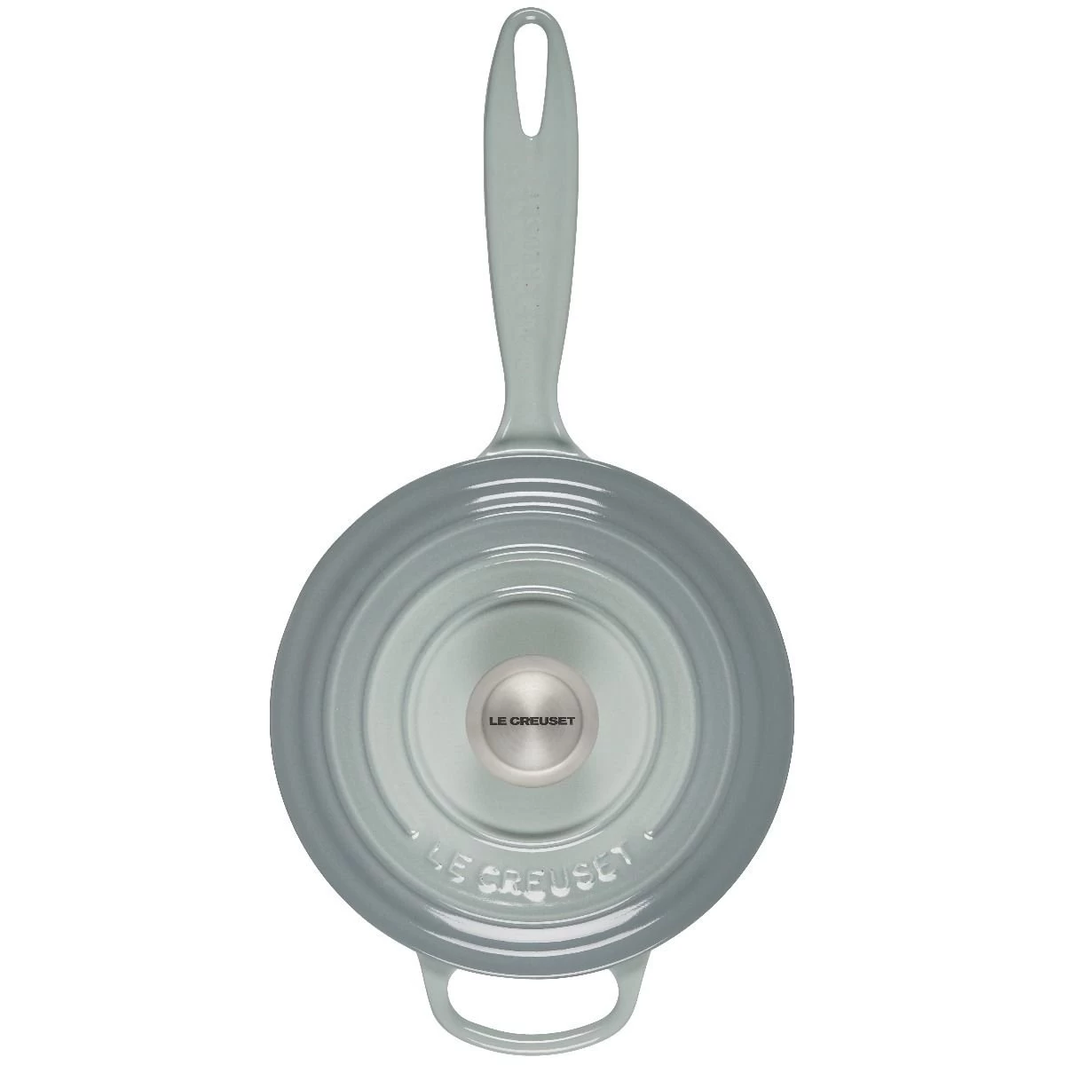 Le Creuset 2.25 Qt. Signature Enameled Cast Iron Saucepan With Stainless Steel Knob | Sea Salt 3 Le Creuset 2.25 Qt. Signature Enameled Cast Iron Saucepan With Stainless Steel Knob | Sea Salt - Image 3