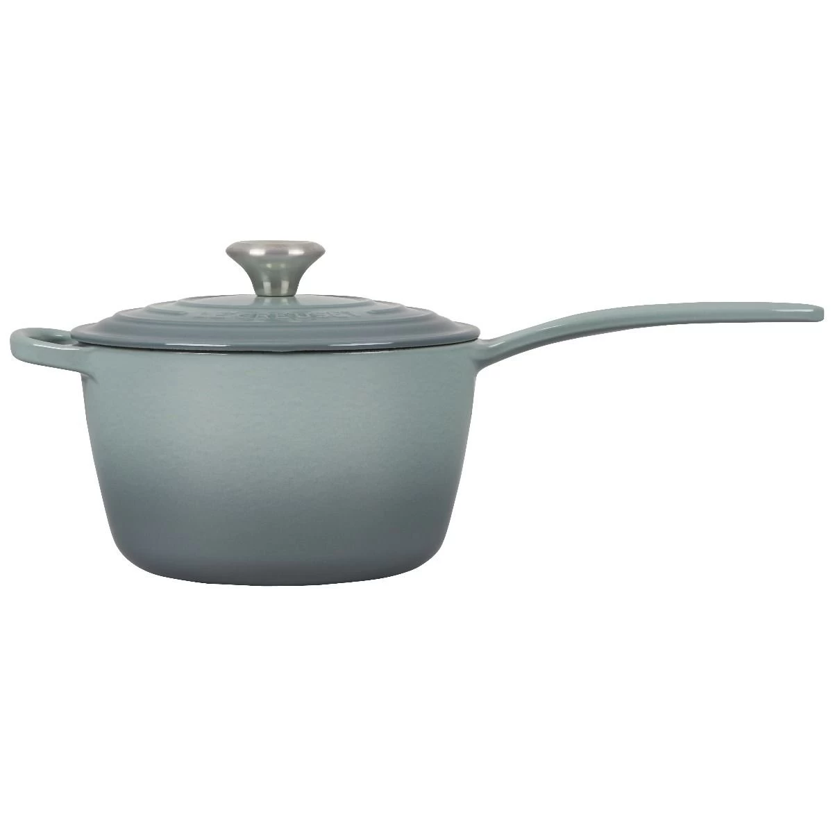 Le Creuset 2.25 Qt. Signature Enameled Cast Iron Saucepan With Stainless Steel Knob | Sea Salt 2 Le Creuset 2.25 Qt. Signature Enameled Cast Iron Saucepan With Stainless Steel Knob | Sea Salt - Image 2
