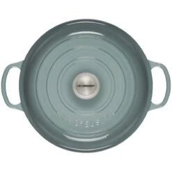Le Creuset 3.5 Qt. Signature Enameled Cast Iron Braiser With Stainless Steel Knob | Sea Salt -Cooking Master rs17080 ls2532 30717ss 3 lpr